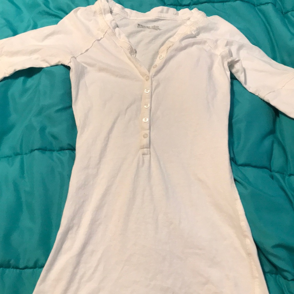 White half sleeve Mossimo Henley
